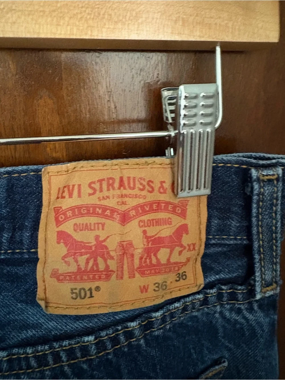 Classic Men's Dark Blue Jeans - Timeless Straight Fit